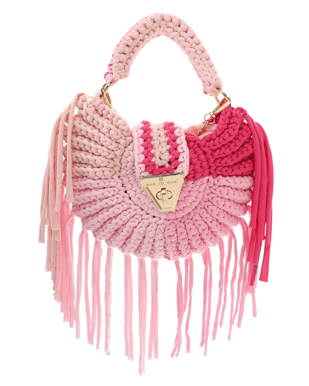 Τσάντα χιαστί ψάθινη με κρόσσια KD-1012 – Φούξ