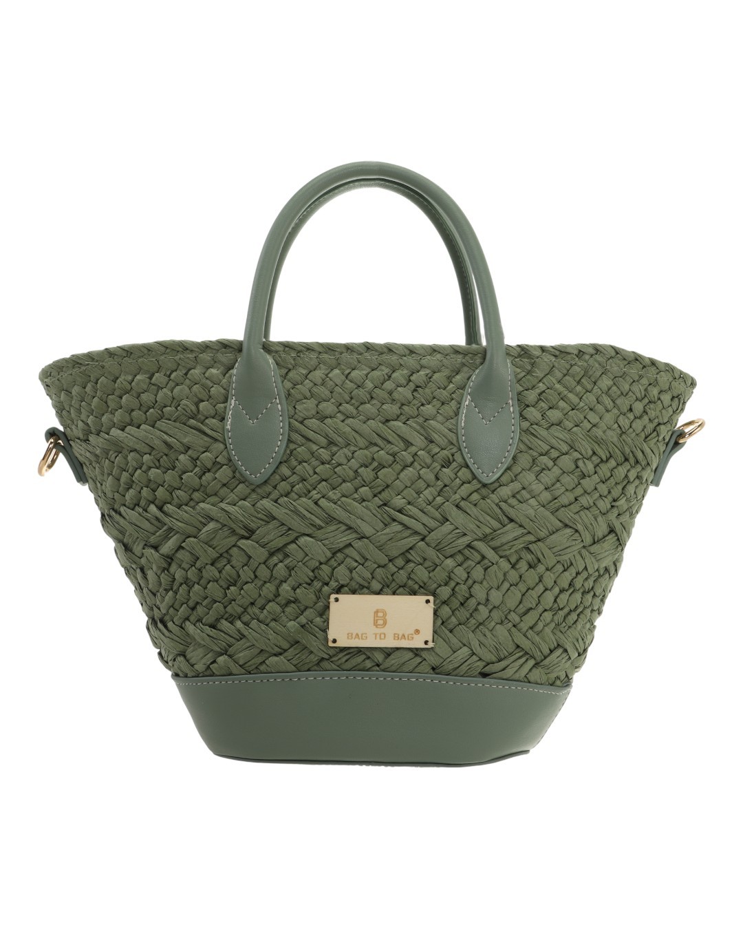 Ψάθινη Τσάντα ώμου KD-1029 – Πράσινο