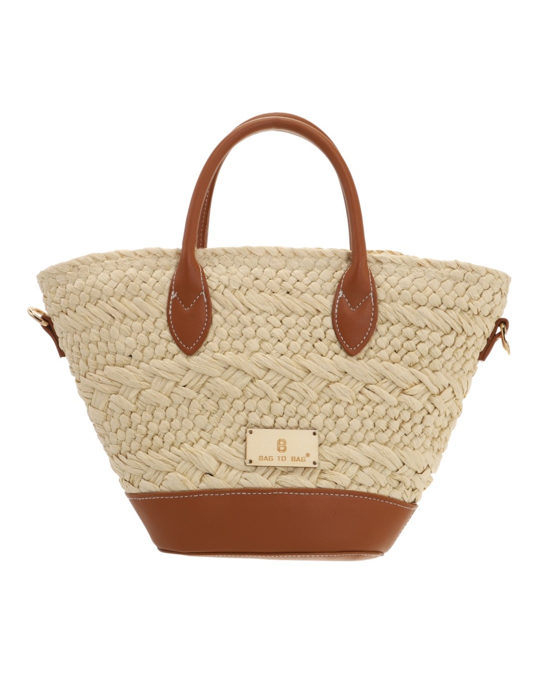 Ψάθινη Τσάντα ώμου KD-1029 – Μπέζ