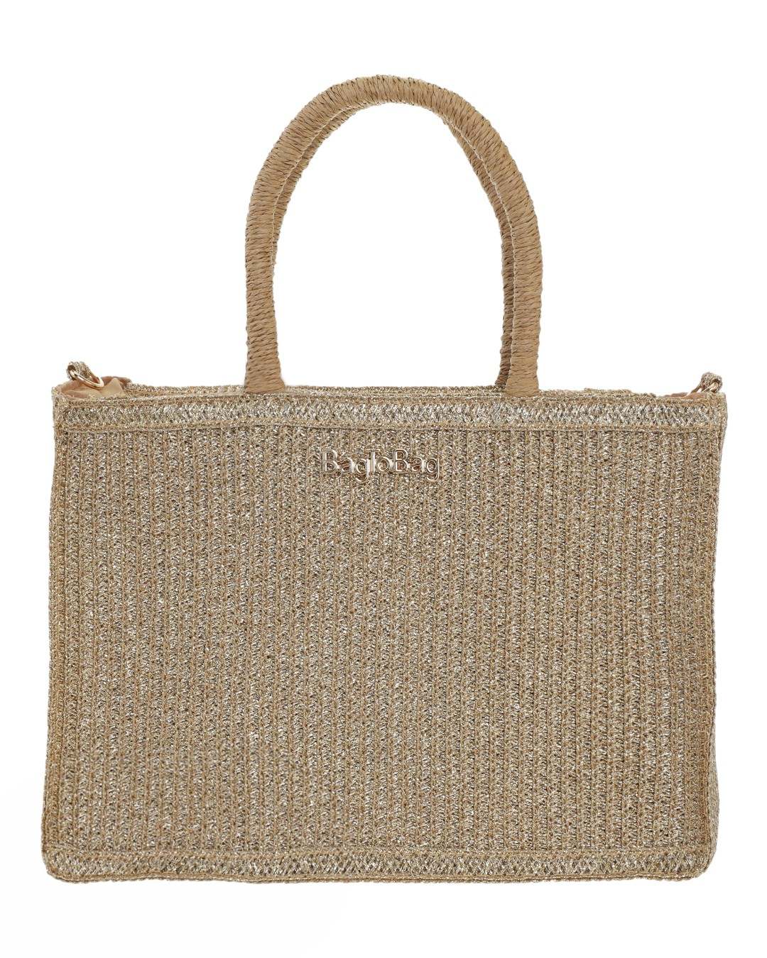 Ψάθινος τσαντα ώμου XY-2663 – Χρυσό