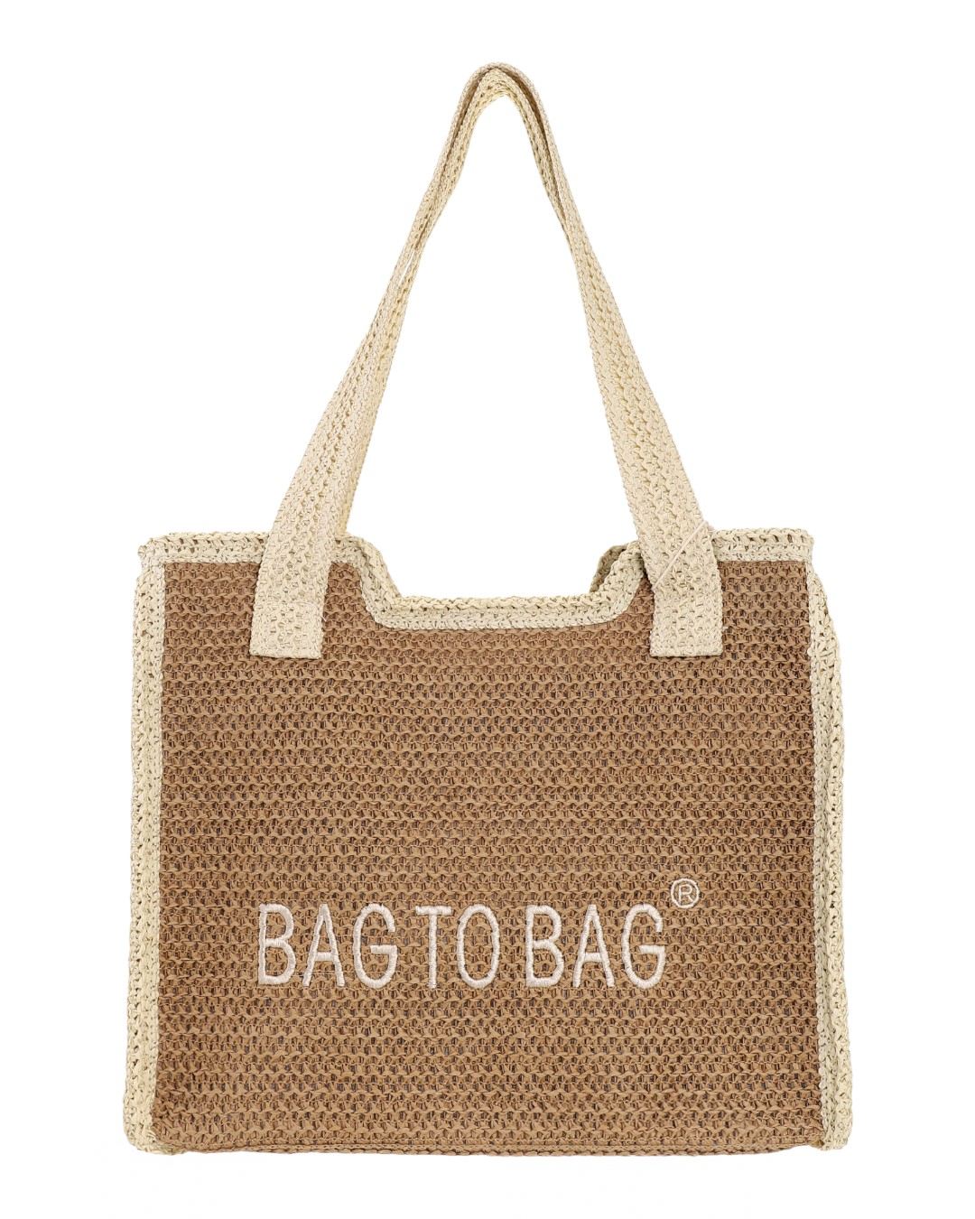 Ψάθινη Τσάντα ώμου XY-2628 – Χακί