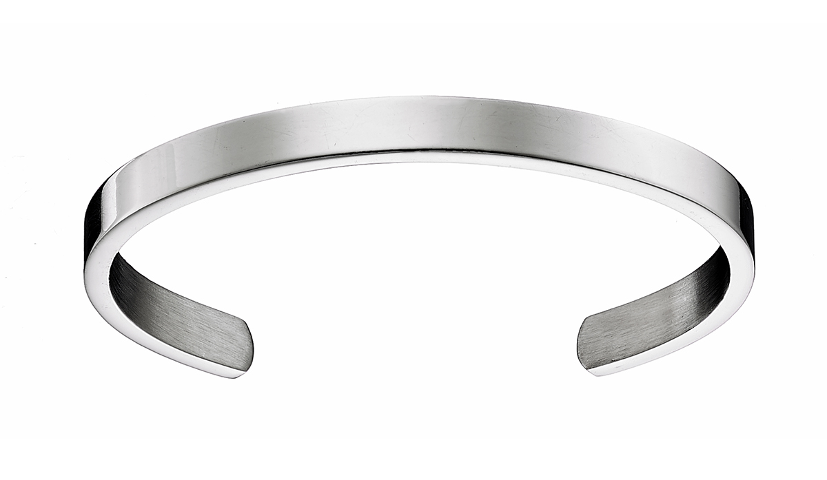 Sequoia Aνδρικό Βραχιόλι χειροπέδα από ανοξείδωτο ατσάλι N-00197 8mm