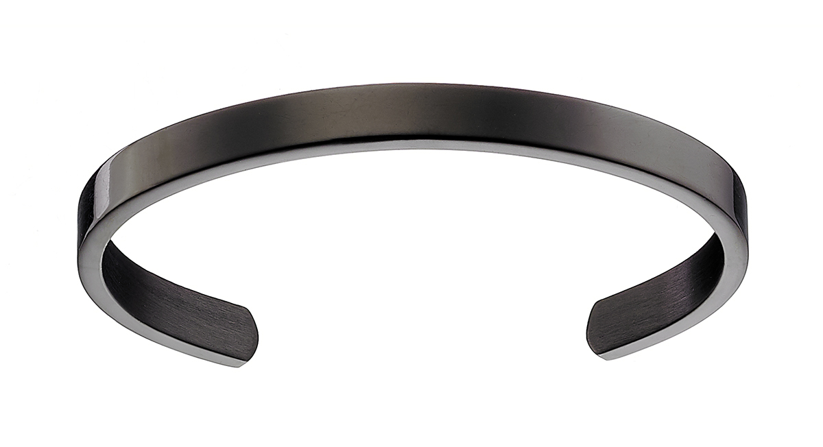 Sequoia Aνδρικό Βραχιόλι χειροπέδα από ανοξείδωτο ατσάλι N-00197BL 8mm