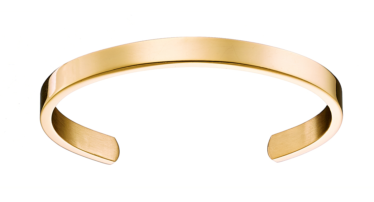 Sequoia Aνδρικό Βραχιόλι χειροπέδα από ανοξείδωτο ατσάλι N-00197G 8mm