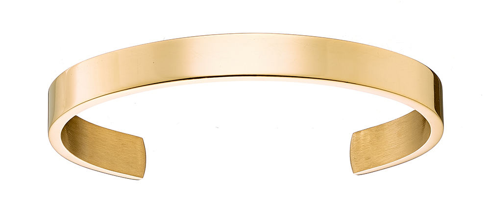 Sequoia Aνδρικό Βραχιόλι χειροπέδα από ανοξείδωτο ατσάλι N-00200G 10mm