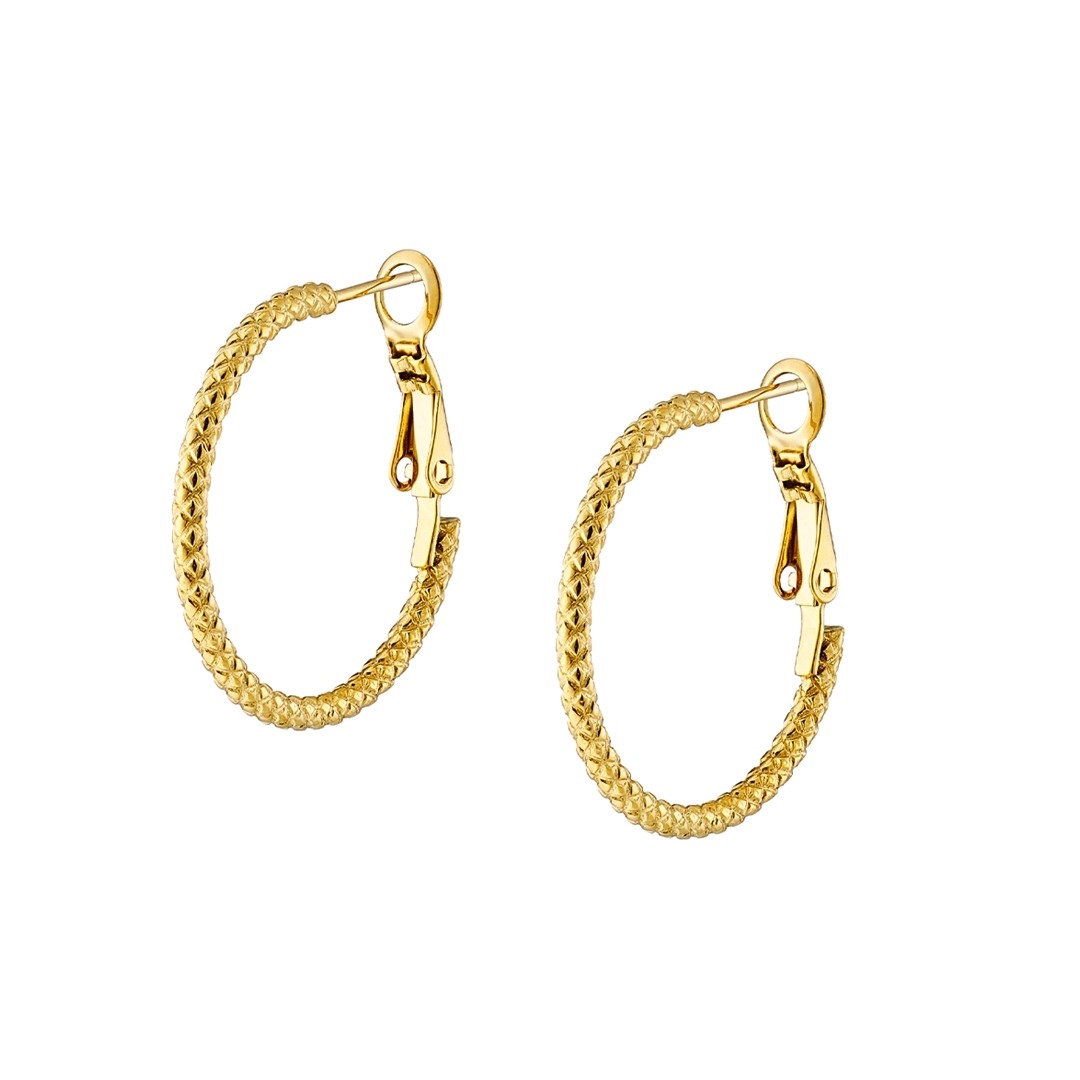 Γυναικείο Σκουλαρίκι κρίκος από ανοξείδωτο ατσάλι N-02231G