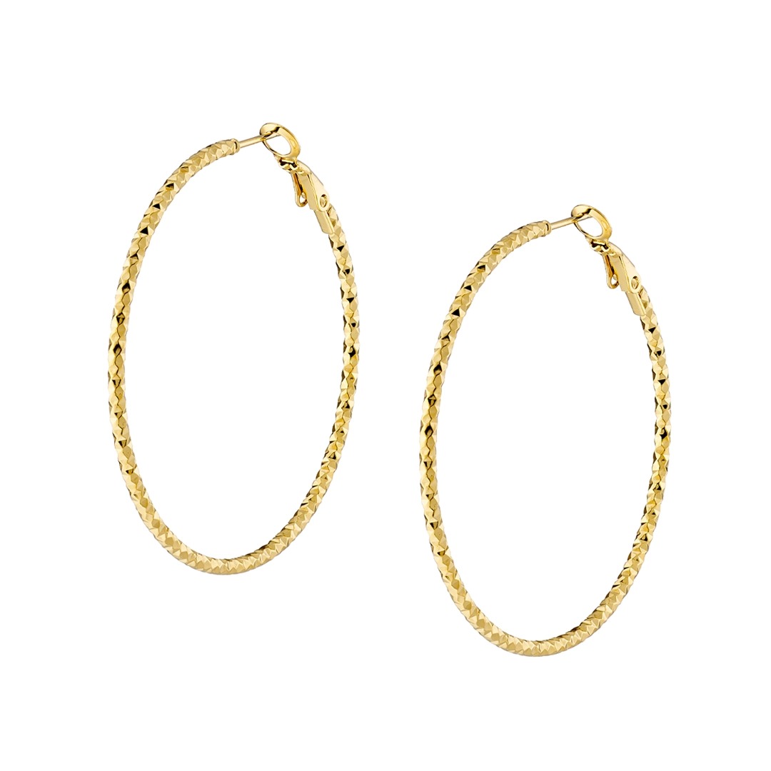 Γυναικείο Σκουλαρίκι κρίκος από ανοξείδωτο ατσάλι N-02233G