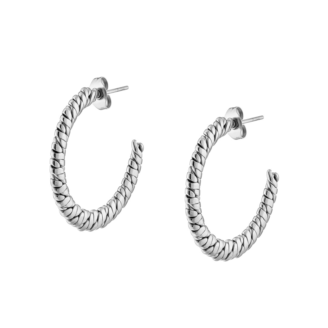 Γυναικείο Σκουλαρίκι κρίκος από ανοξείδωτο ατσάλι N-02236