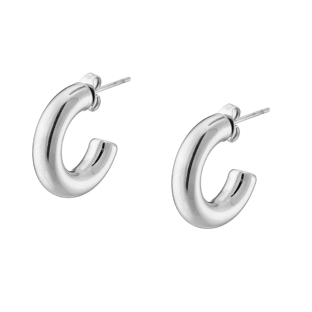 Γυναικείο Σκουλαρίκι κρίκος από ανοξείδωτο ατσάλι N-02241