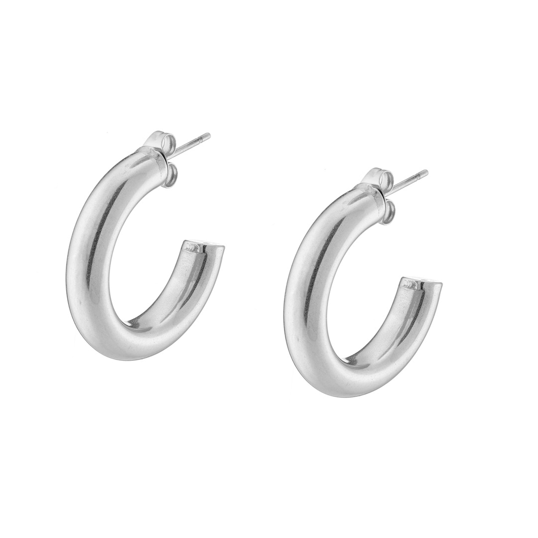 Γυναικείο Σκουλαρίκι κρίκος από ανοξείδωτο ατσάλι N-02242