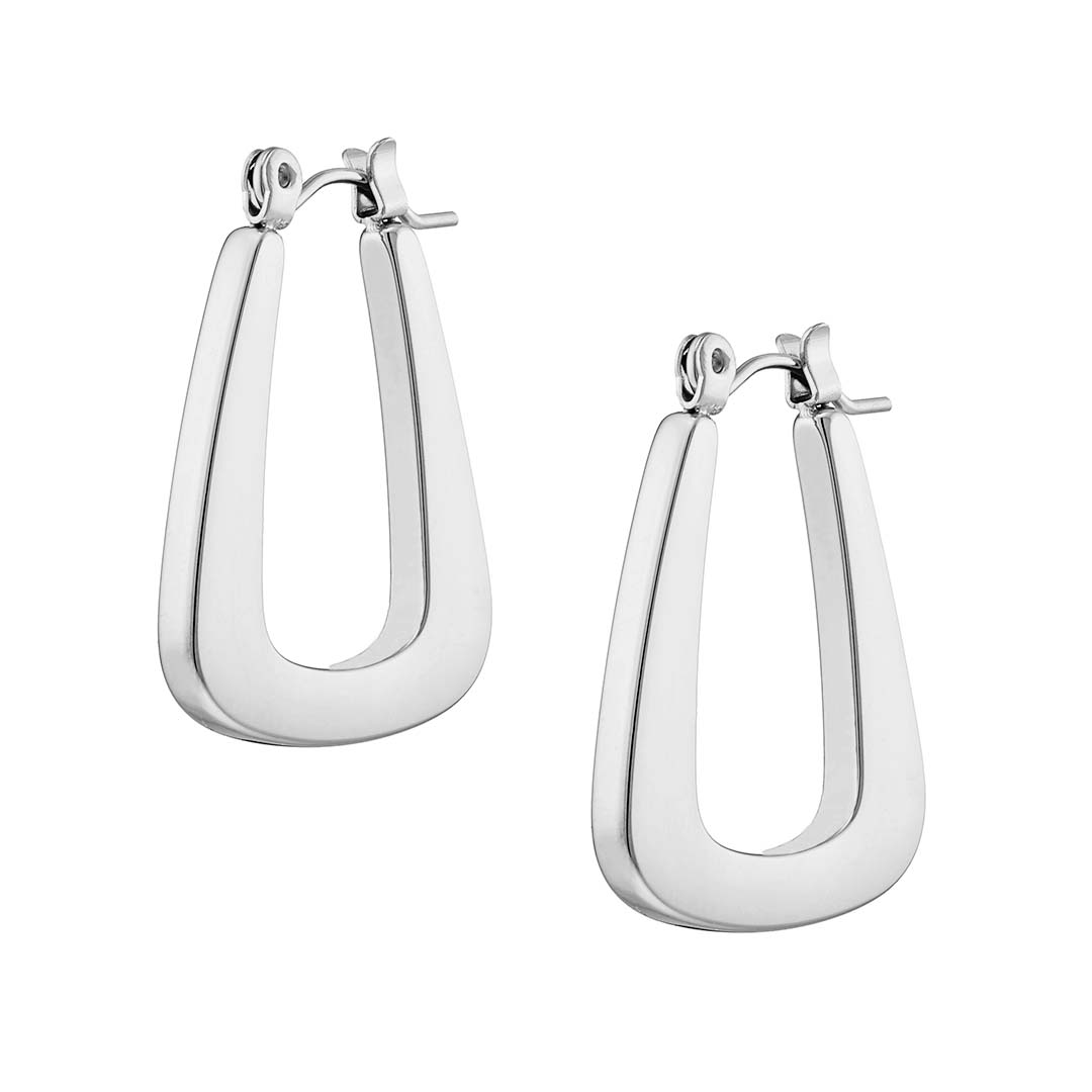 Sequoia ατσάλινα σκουλαρίκια κρίκοι  N-02261