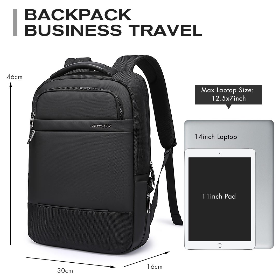 Επαγγελματικό σακίδιο 15,6” NewCom Ν1448445001 μαύρο