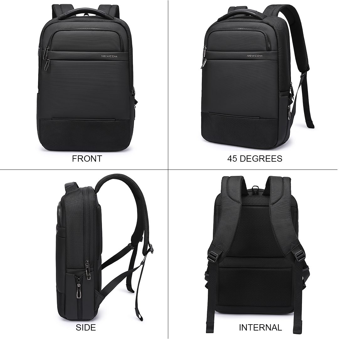 Επαγγελματικό σακίδιο 15,6” NewCom Ν1448445001 μαύρο