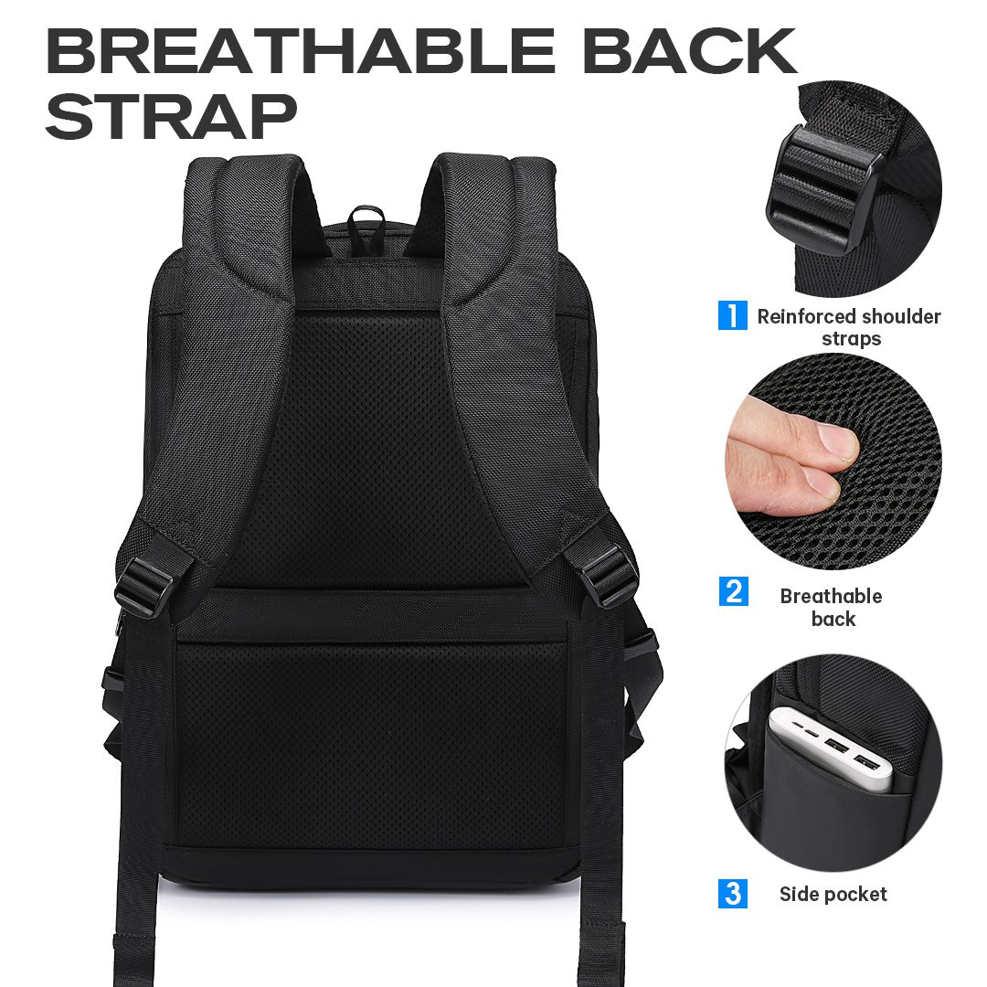 Επαγγελματικό σακίδιο 15,6” NewCom Ν1448445001 μαύρο