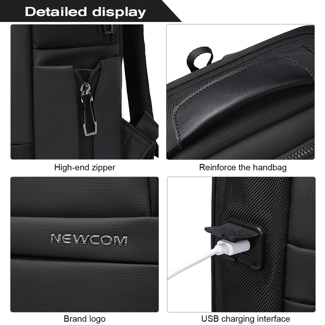 Επαγγελματικό σακίδιο 15,6” NewCom Ν1448445001 μαύρο