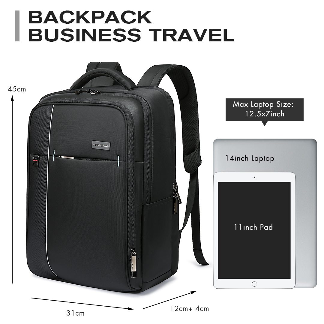 Επαγγελματικό σακίδιο 15,6” NewCom N1617445001 μαύρο