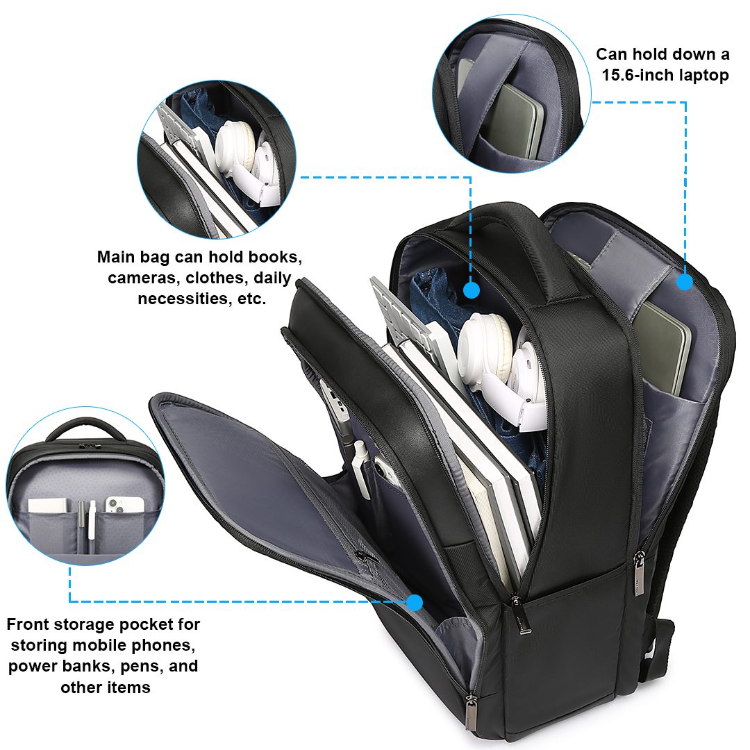 Επαγγελματικό σακίδιο 15,6” NewCom N1617445001 μαύρο