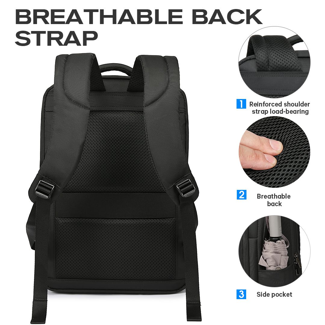 Επαγγελματικό σακίδιο 15,6” NewCom N1617445001 μαύρο