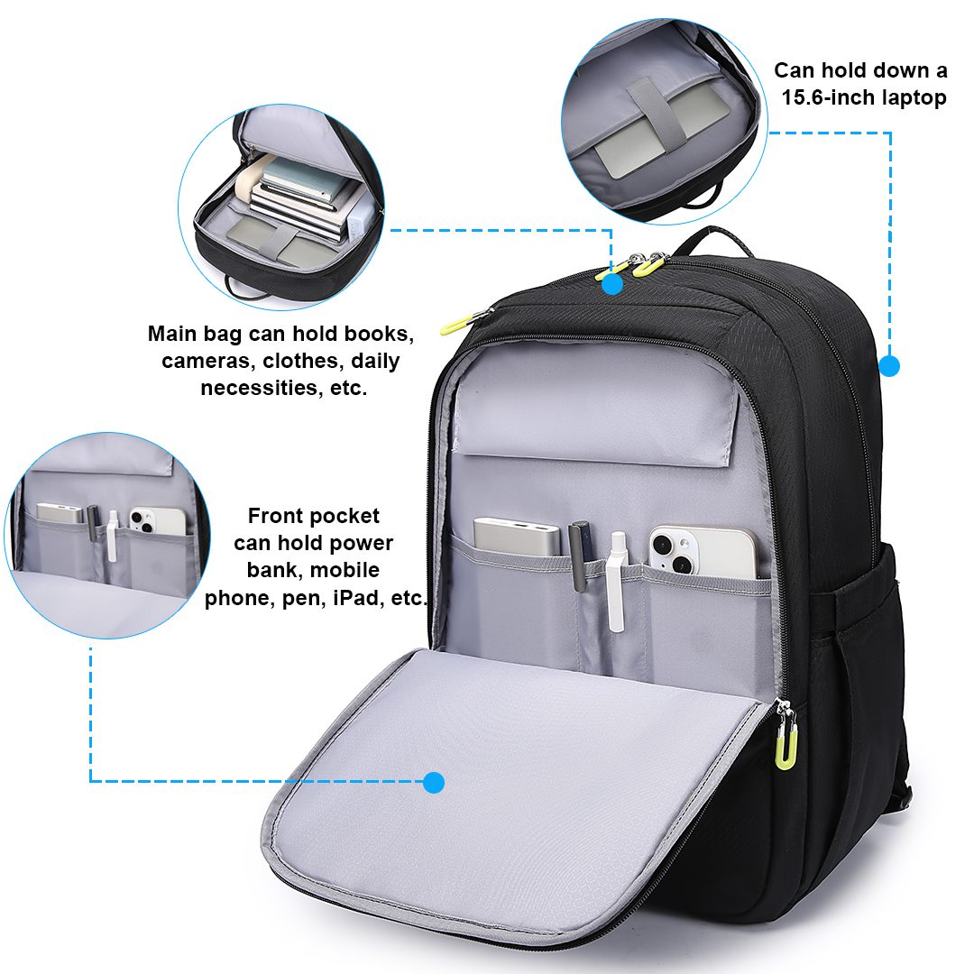 Επαγγελματικό σακίδιο 15,6” NewCom N1670446001 μαύρο