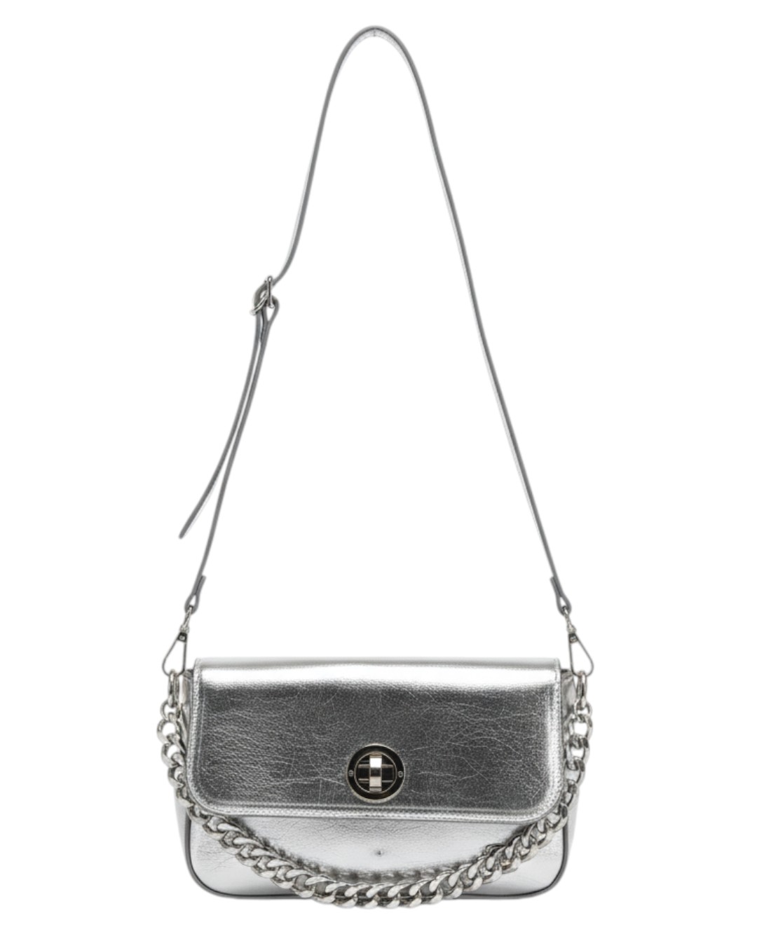 Τσάντα Χιαστί TZX-51113 – Ασημί