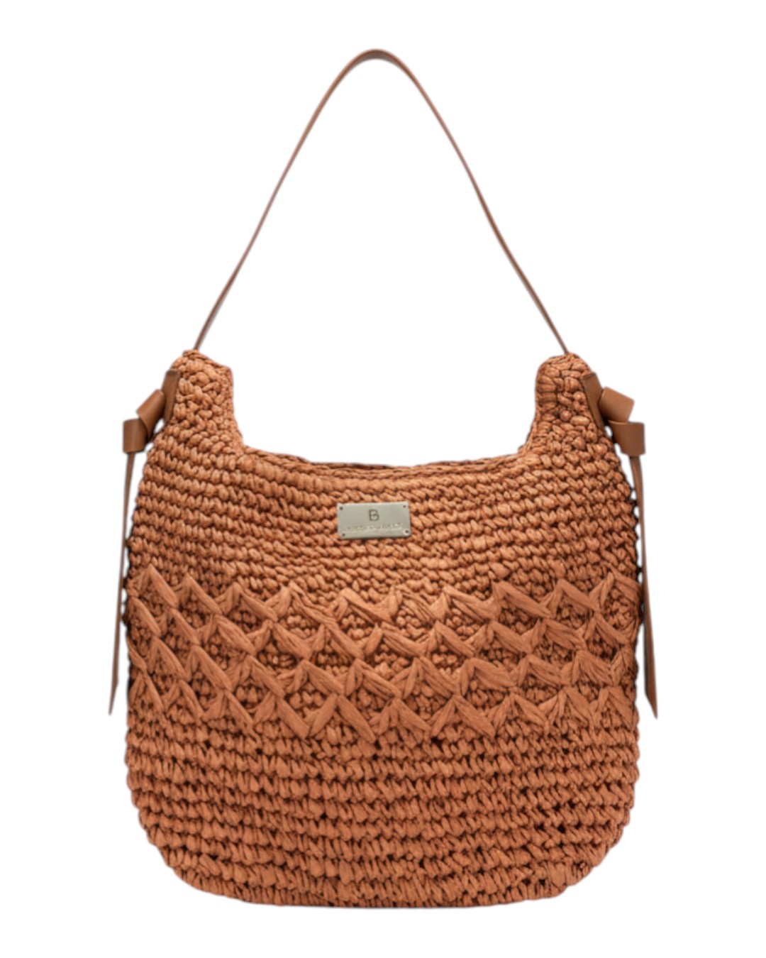 Ψάθινη τσάντα ώμου XY-2638 – Κόκκινο