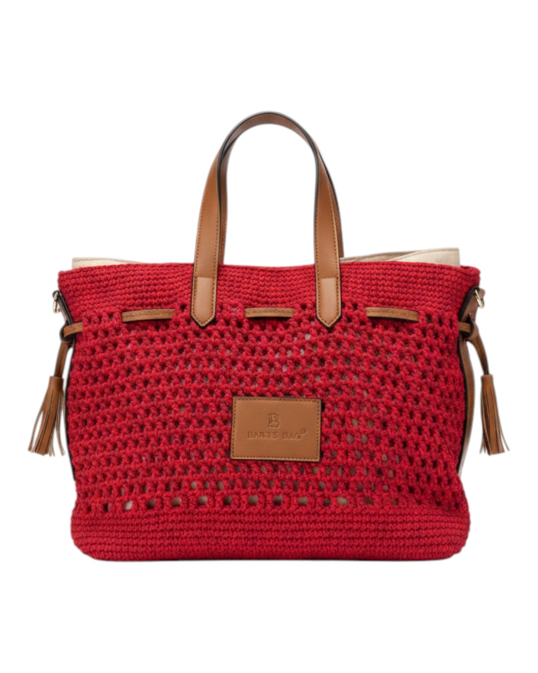 Πλεκτή Τσάντα Χειρός CN26005 – Κόκκινο