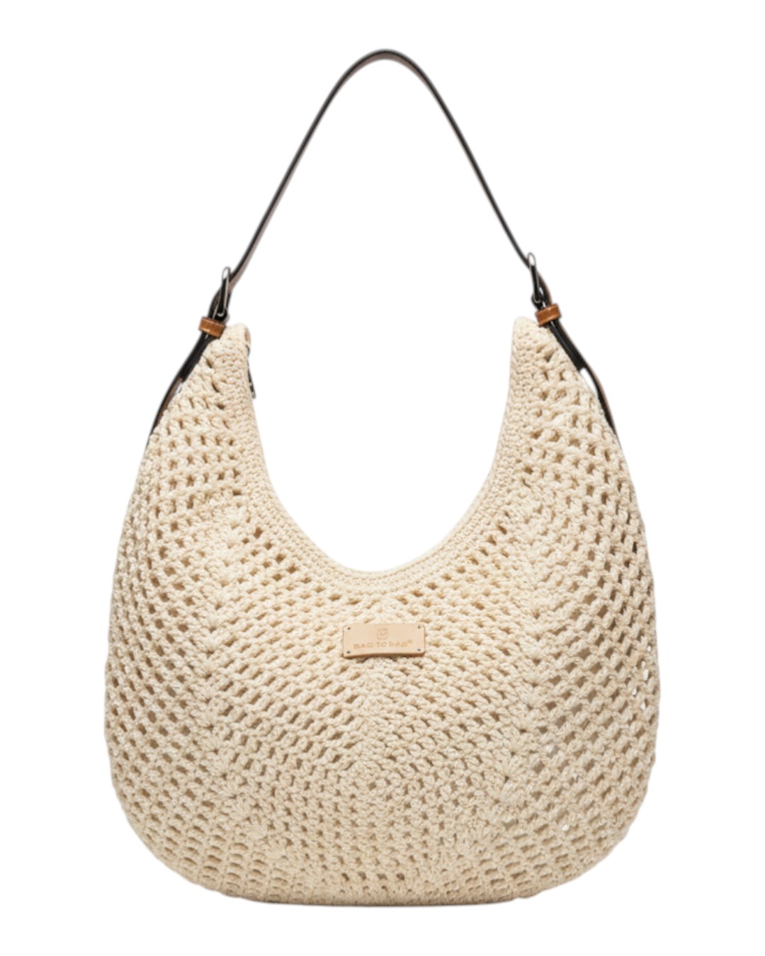 Ψάθινη τσάντα ώμου XY-2656 – Μπέζ