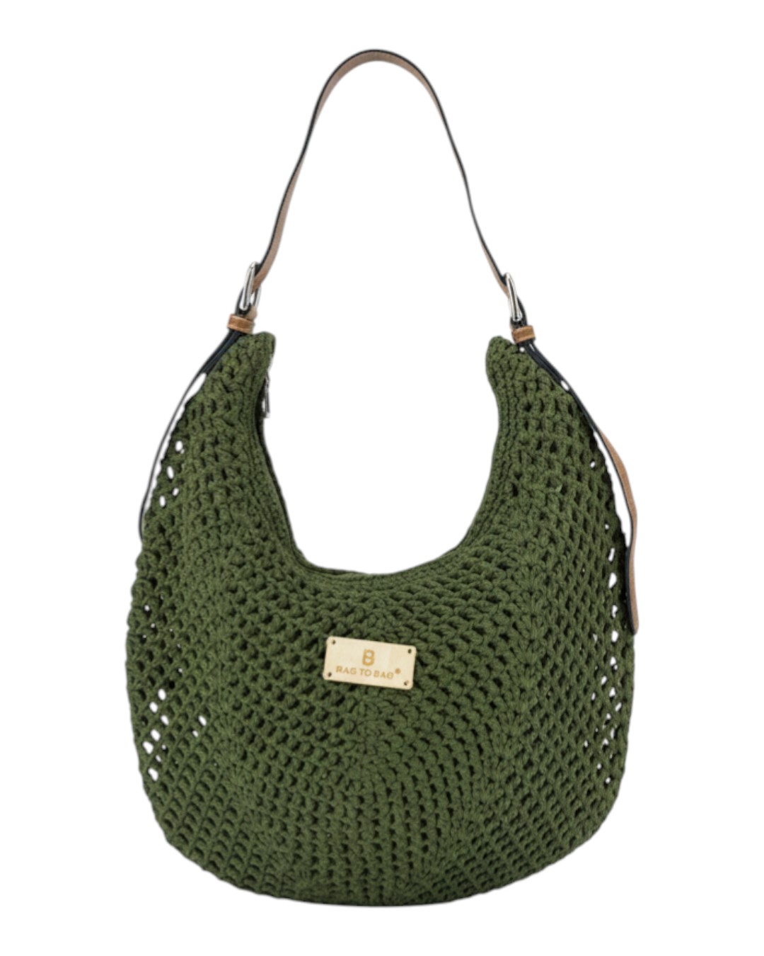 Ψάθινη τσάντα ώμου XY-2656 – Πράσινο