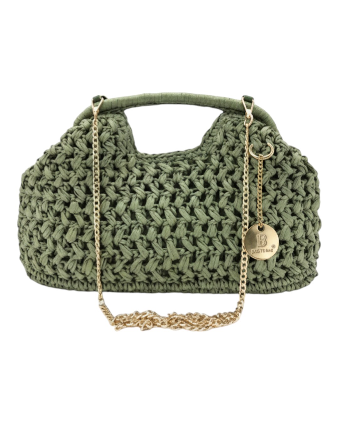 Ψάθινο τσαντάκι χειρός CN26012 – Πράσινο