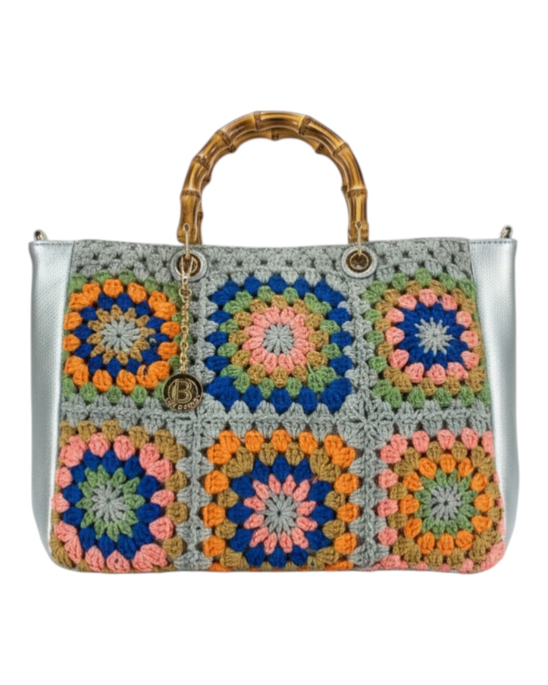 Τσάντα Χειρός J2508 – Ασημί