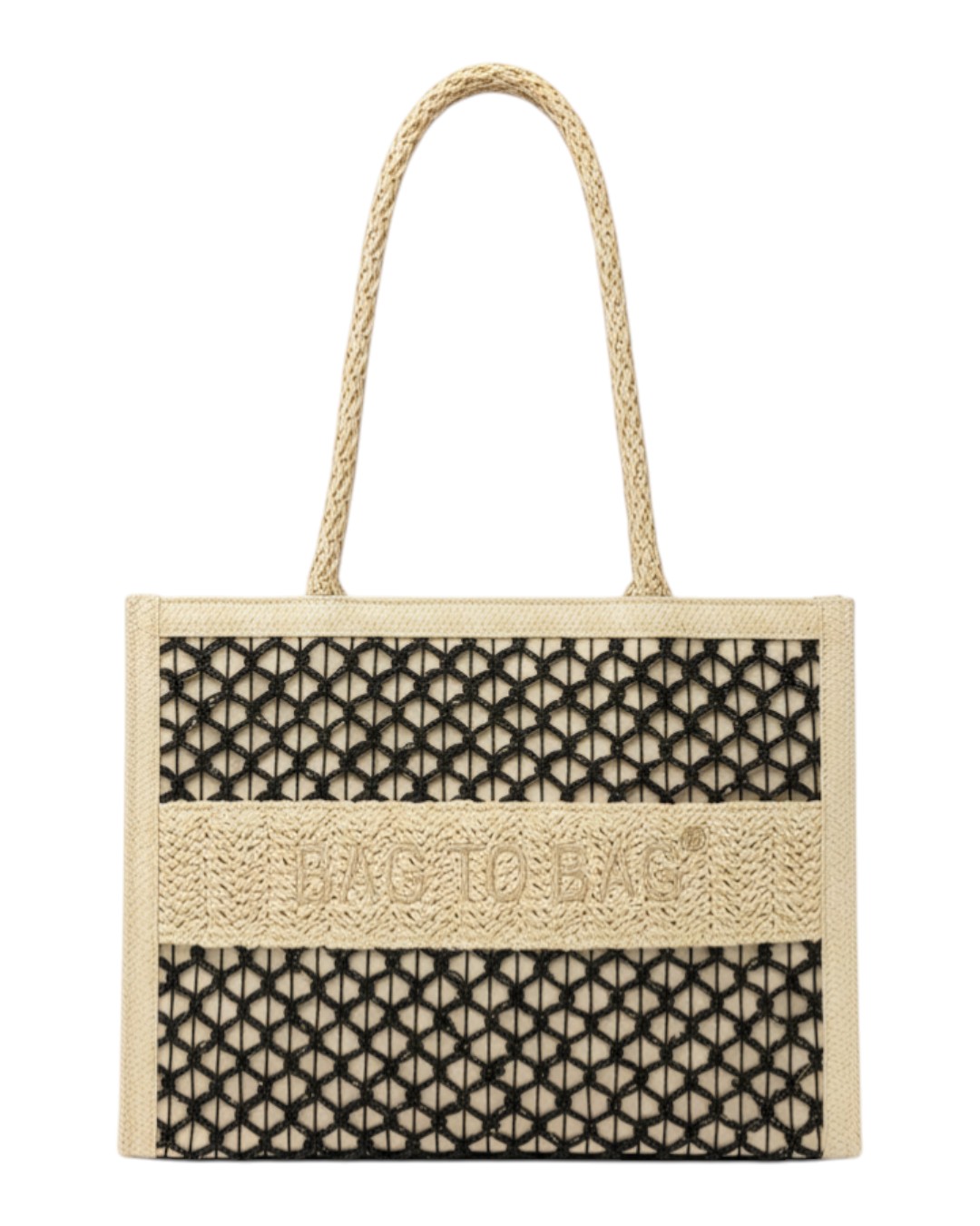 Ψάθινη τσάντα ώμου XY-2629 – Μαύρο Ψάθινη τσάντα ώμου XY-2629 – Μαύρο